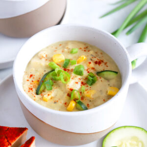 Creamy Corn + Zucchini Chowder