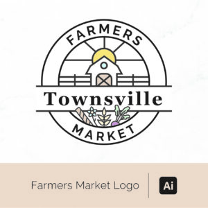 Farmers Market Logo Template - Adobe Illustrator