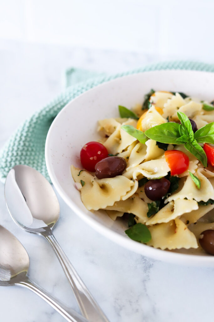 mediterranean pasta salad | gut health